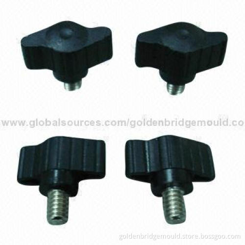 Plastic Injection Mold for Nylon Screw Nuts, Black Color